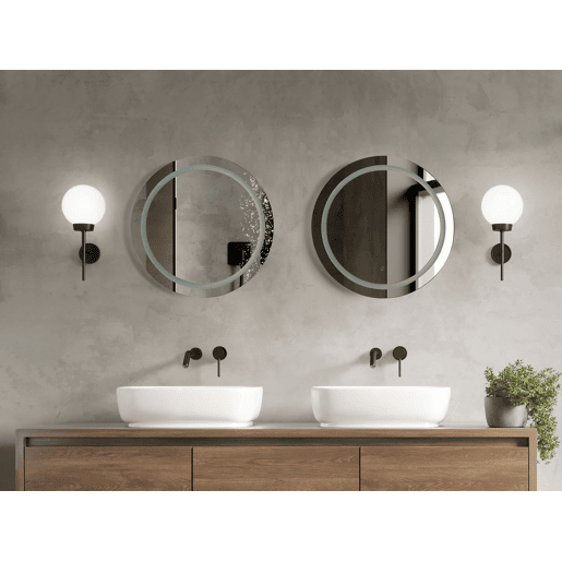 Espelho LED para casa de banho COURSEULLES 79 cm 79 cm Prateado