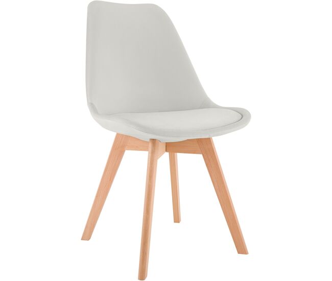 Silla de comedor linares elegante y cómoda para tu hogar terciopelo gris claro 50x49x83 cm