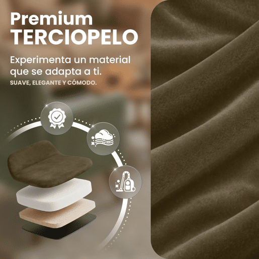 Silla de comedor Linares elegante y cómoda para tu hogar Terciopelo Marrón oscuro 50X49X83 cm Silla de comedor Linares elegante y cómoda para tu hogar Terciopelo Marrón oscuro 50X49X83 cm