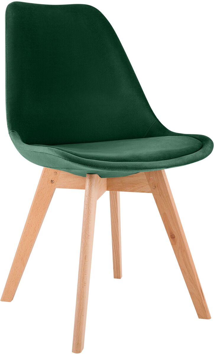 silla de comedor linares elegante y comoda para tu hogar terciopelo verde 50x49x83 cm