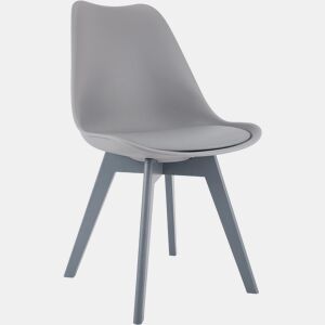 Silla de comedor Linares elegante y cómoda para tu hogar Plástico Grisgris 50X49X83 cm