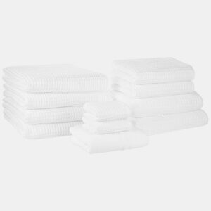 Jogo de 11 toalhas AREORA Algodão Branco