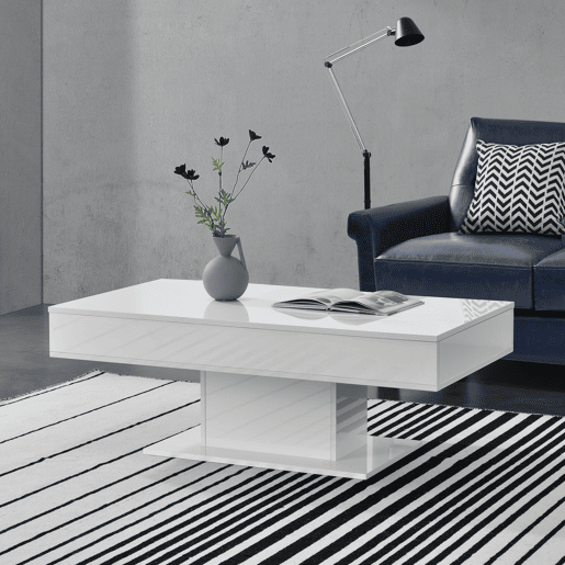 Mesinha Chipboard Lünen 40 x 110 x 60 cm - Branco en.casa