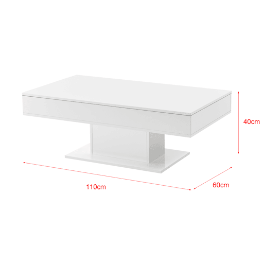 Mesinha Chipboard Lünen 40 x 110 x 60 cm - Branco en.casa