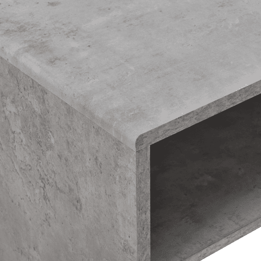 Mesinha Trier com prateleira de aglomerado 100 x 40 x 40 cm en.casa