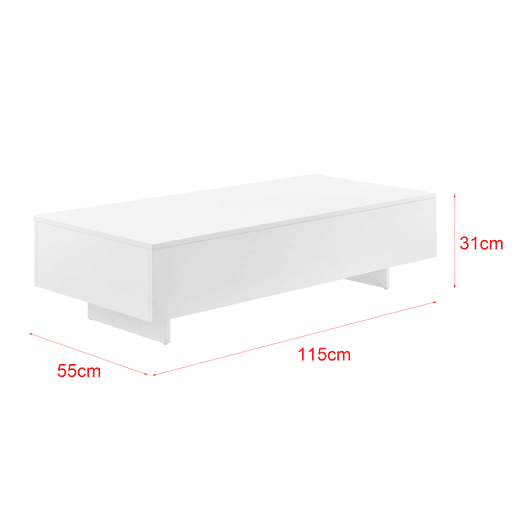 Mesinha Chipboard Lärketorp 115 x 55 x 31 cm - Branco en.casa