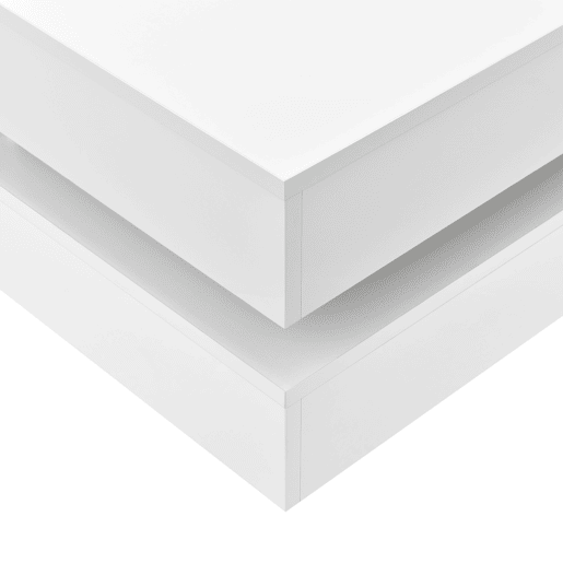 Mesinha de aglomerado Märsta 75 x 75 x 35,5 cm - Branco en.casa