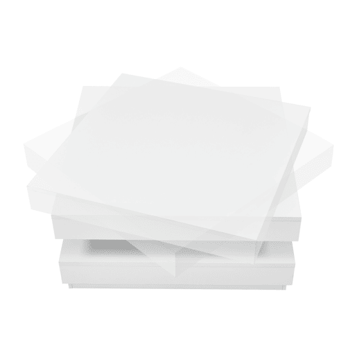 Mesa de centro Florenz tampo giratório 76x76x38 cm Branco en.casa