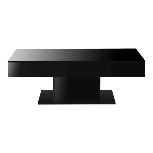 Mesinha Lünen aglomerada 40 x 110 x 60 cm - Preto en.casa
