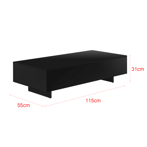 Mesinha Chipboard Lärketorp 115 x 55 x 31 cm - Preto en.casa