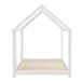 Cama para niños Tostedt en forma de casa con ventanas y colchón 97x207 Cama para niños Tostedt en forma de casa con ventanas y colchón 97x207 Blanco/ Beige