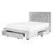 Beliani Cama con cajones Terciopelo LIEVIN 145x217 Beliani Cama con cajones Terciopelo LIEVIN 145x217 Beige