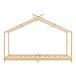Cama para niños Brome en forma de casa con techo desmontable Cama para niños Brome en forma de casa con techo desmontable Natural