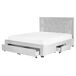 Beliani Cama con cajones Terciopelo LIEVIN 165x217 Beliani Cama con cajones Terciopelo LIEVIN 165x217 Beige