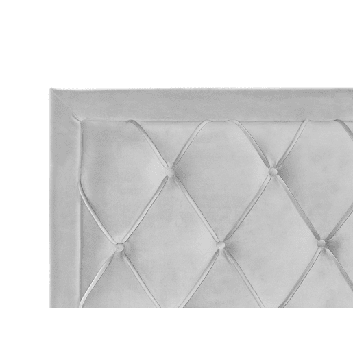 Cama com gavetas de arrumação Veludo LIEVIN 180 x 200 cm Cinzento claro