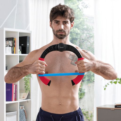 Exercitador de Braços Regulável com Resistência e Guia de Exercícios Forcearc InnovaGoods