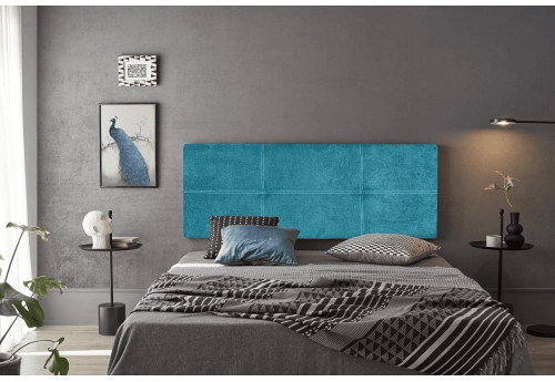 CABECEIRA DE CAMA DALIA NIDO TECIDO TURQUESA 130
