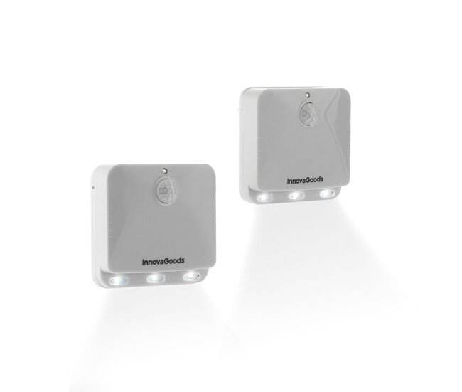 Luz led con sensor de movimiento lumtoo innovagoods 2 unidades