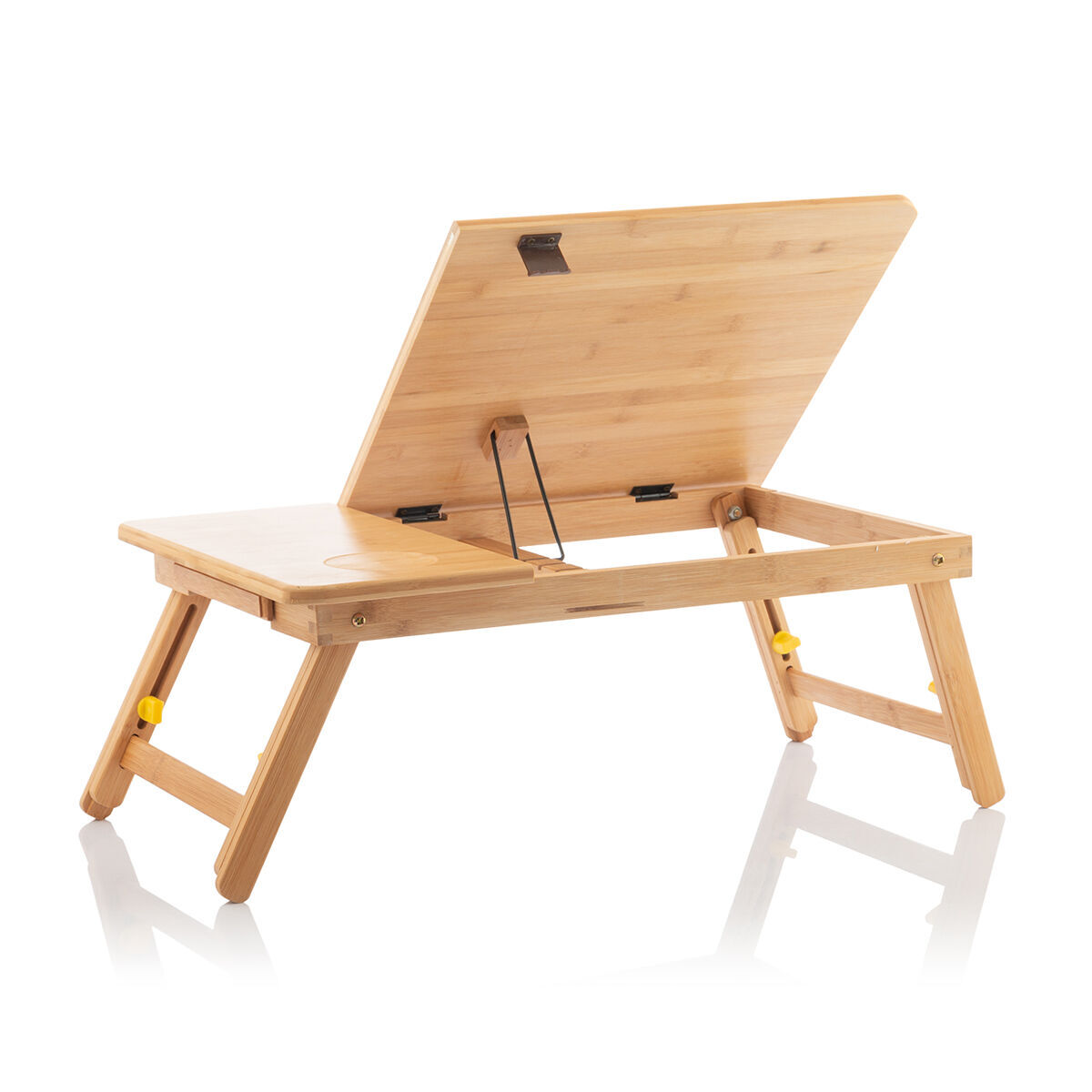 Mesa Plegable Auxiliar de Bambú