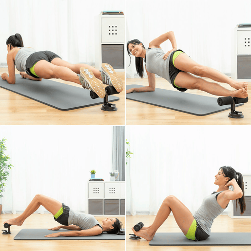 Barra de Fixação para Abdominais com Ventosa e Guia de Exercícios CoreUp InnovaGoods