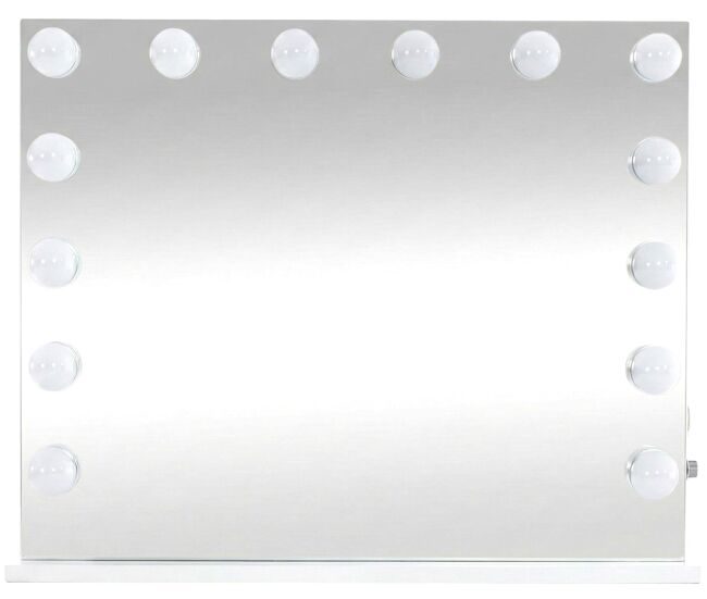 Espejo de maquillaje palmdale plástico blanco 16x80x68 cm