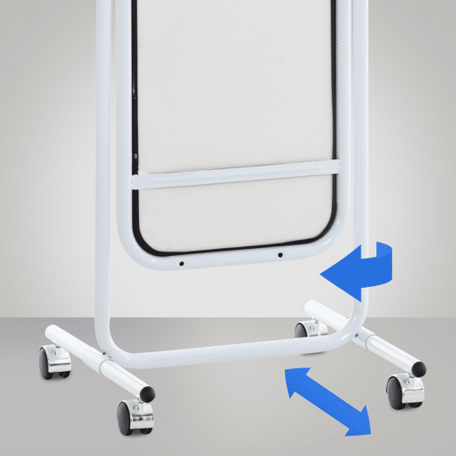 Espejo de pie Medusa Eckig Metal Blanco 45X48X166 cm