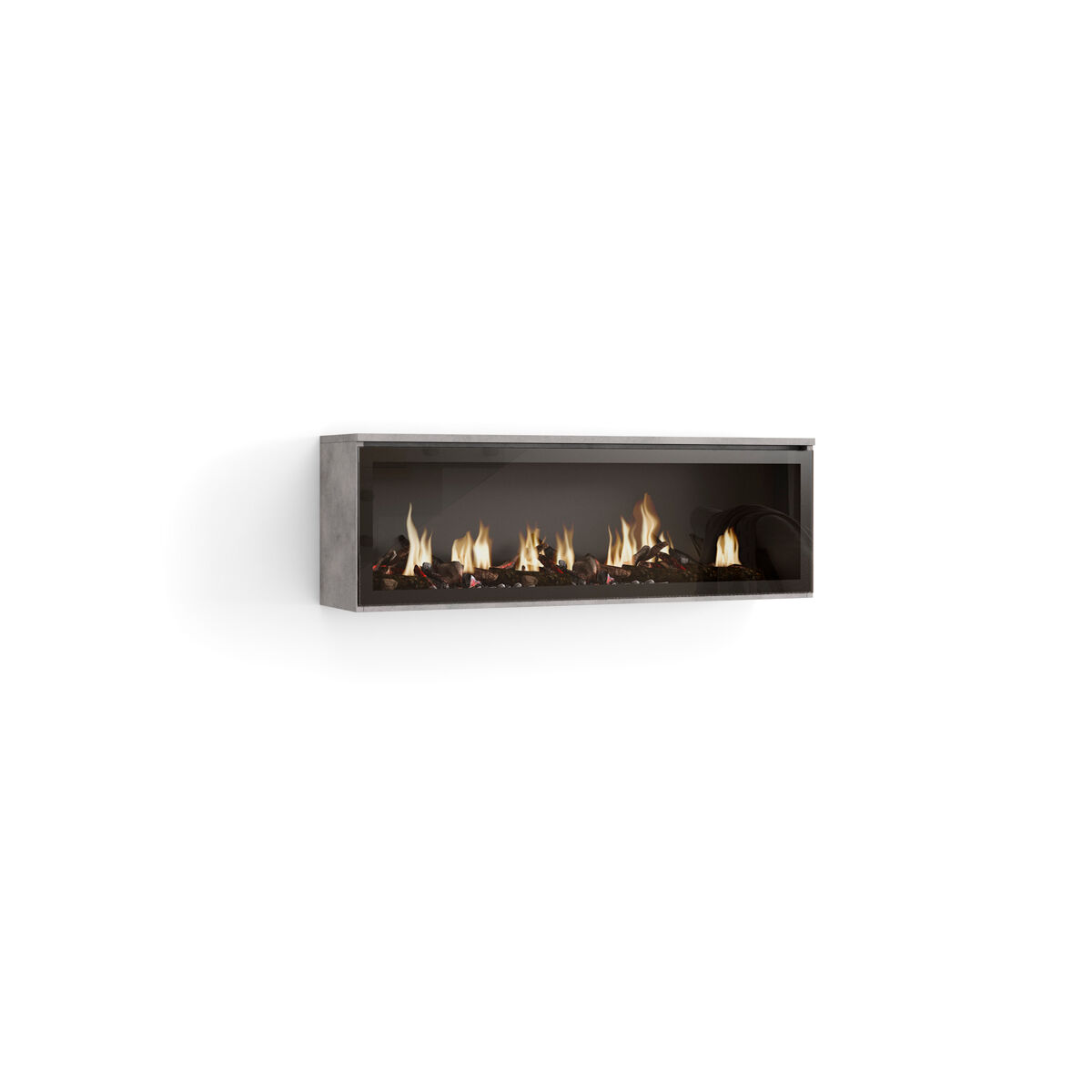 Chimenea eléctrica led empotrable sin calor 107x25x38cm salón - comedor chimenea eléctrica led