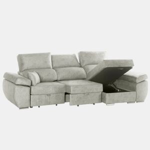 Chaise longue reversível Indico, Prata Direito