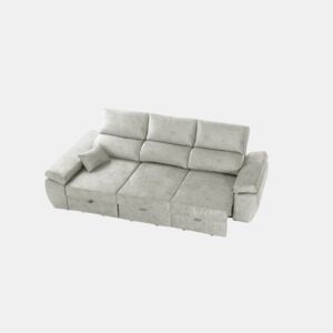 Chaiselongue reversível Indico, Prata esquerdo