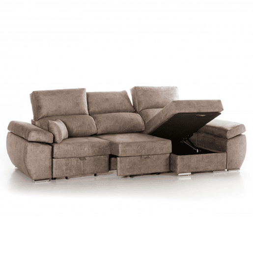 Chaise longue reversÃvel Indico, Vison Direito Chaise longue reversÃvel Indico, Vison Direito