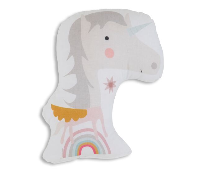 Cojin de forma con relleno unicorn 40 cm diametro