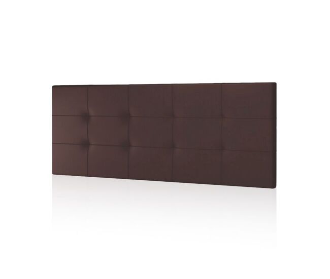 Cabecero acolchado para cama de 135 cm en chocolate mikonos chocolate 140 cm