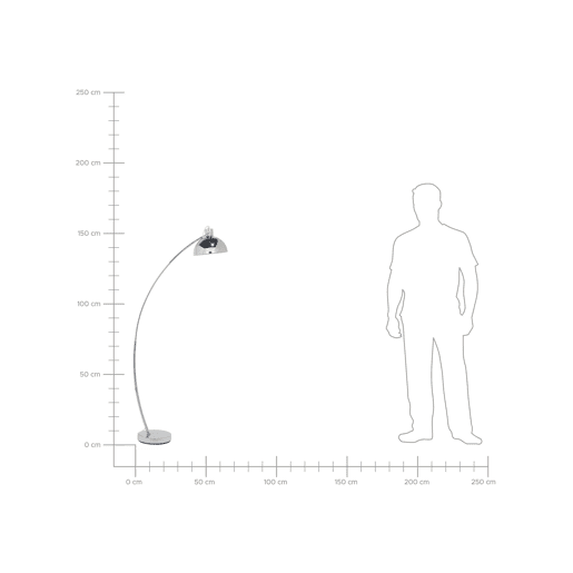 Beliani Candeeiro de pé DINTEL