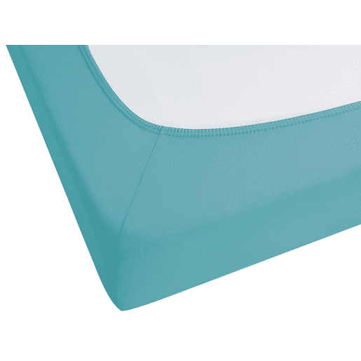Lençol-capa HOFUF Algodão 90 x 200 cm Turquesa