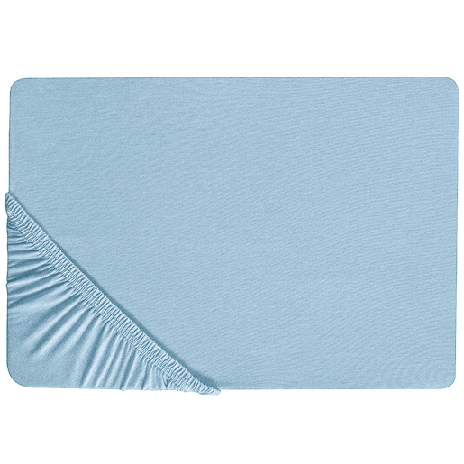Lençol-capa HOFUF Algodão 200 x 200 cm Azul claro