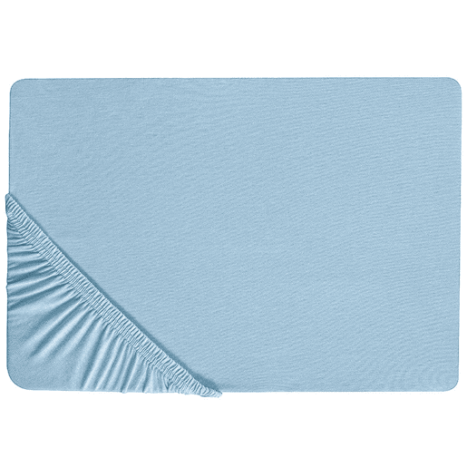 Lençol-capa HOFUF Algodão 90 x 200 cm Azul claro