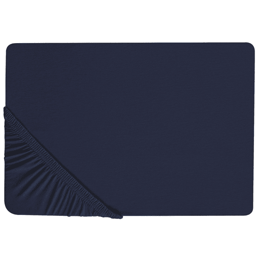 Lençol-capa HOFUF Algodão 140 x 200 cm Azul marinho