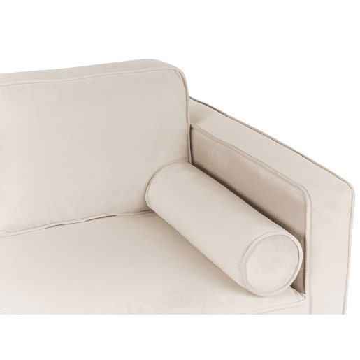 Chaise longue à direita MIRAMAS Veludo Creme Chaise longue à direita MIRAMAS Veludo Creme