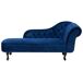 Beliani Chaise longue derecho Terciopelo NIMES Beliani Chaise longue derecho Terciopelo NIMES Azul Marino