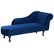 Beliani Chaise longue derecho Terciopelo NIMES Beliani Chaise longue derecho Terciopelo NIMES Azul Marino
