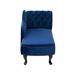 Beliani Chaise longue derecho Terciopelo NIMES Beliani Chaise longue derecho Terciopelo NIMES Azul Marino