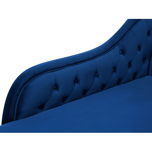 Chaise longue à direita NIMES Veludo Azul marinho