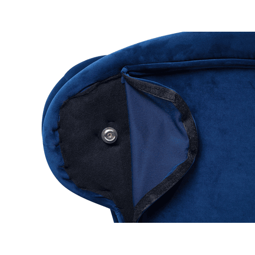 Chaise longue à direita NIMES Veludo Azul marinho