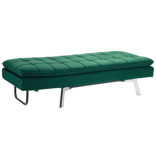 Chaise longue LOIRET Veludo Verde esmeralda