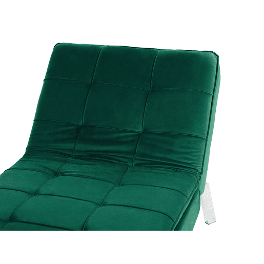 Chaise longue LOIRET Veludo Verde esmeralda