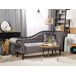 Beliani Chaise longue derecho Terciopelo LATTES Beliani Chaise longue derecho Terciopelo LATTES Azul/ Verde