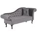 Beliani Chaise longue derecho Terciopelo LATTES Beliani Chaise longue derecho Terciopelo LATTES Azul/ Verde