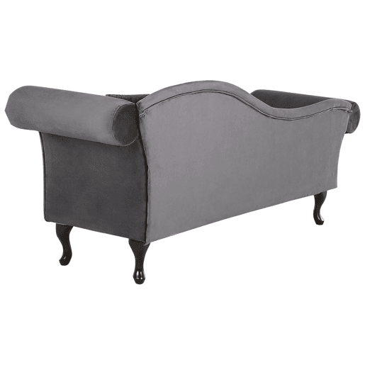 Beliani Chaise longue à direita Veludo LATTES