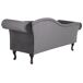 Beliani Chaise longue derecho Terciopelo LATTES Beliani Chaise longue derecho Terciopelo LATTES Azul/ Verde