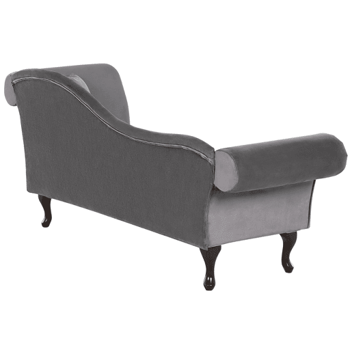 Beliani Chaise longue à direita Veludo LATTES